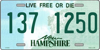 NH license plate 1371250