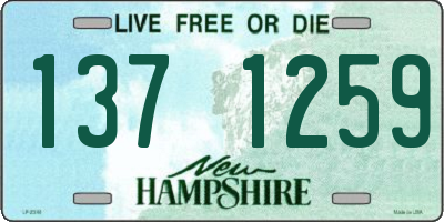 NH license plate 1371259