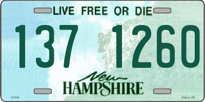 NH license plate 1371260
