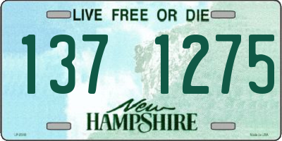 NH license plate 1371275