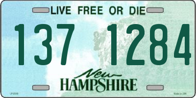 NH license plate 1371284