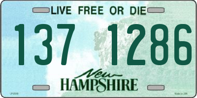 NH license plate 1371286