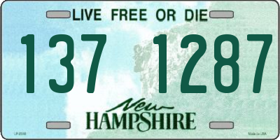 NH license plate 1371287