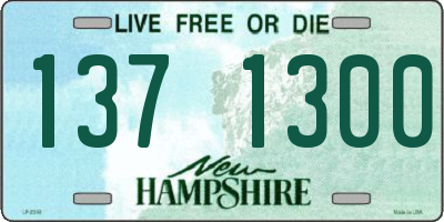 NH license plate 1371300