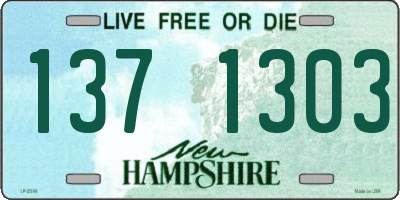 NH license plate 1371303