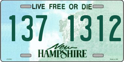 NH license plate 1371312