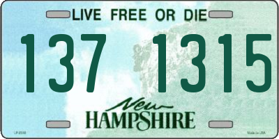 NH license plate 1371315