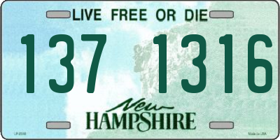 NH license plate 1371316
