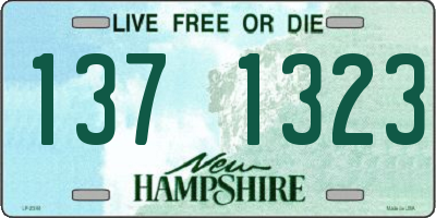 NH license plate 1371323