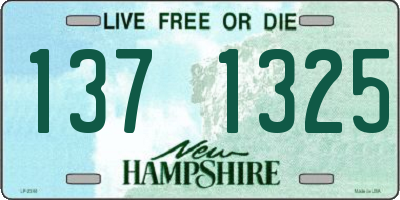 NH license plate 1371325