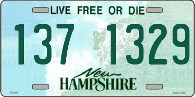 NH license plate 1371329