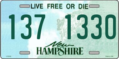 NH license plate 1371330