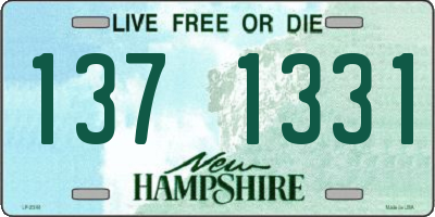 NH license plate 1371331