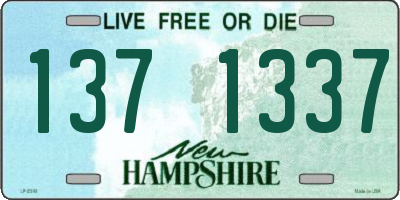 NH license plate 1371337