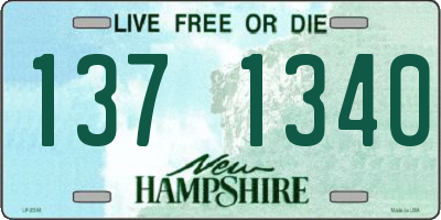 NH license plate 1371340