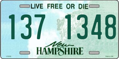 NH license plate 1371348