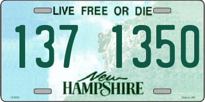 NH license plate 1371350