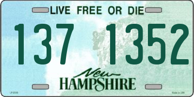 NH license plate 1371352