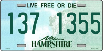NH license plate 1371355