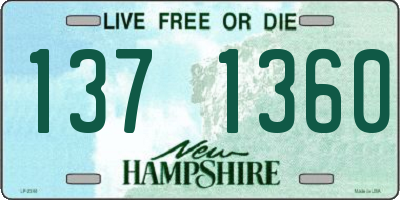 NH license plate 1371360