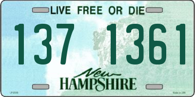 NH license plate 1371361