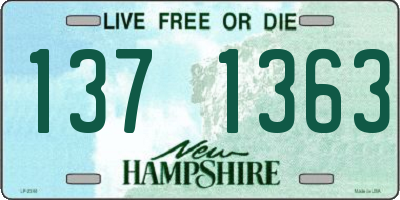 NH license plate 1371363