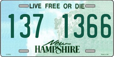 NH license plate 1371366