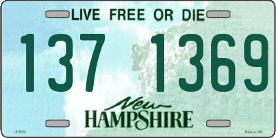 NH license plate 1371369