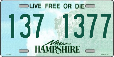 NH license plate 1371377