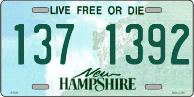 NH license plate 1371392