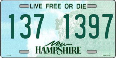 NH license plate 1371397