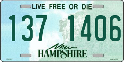 NH license plate 1371406