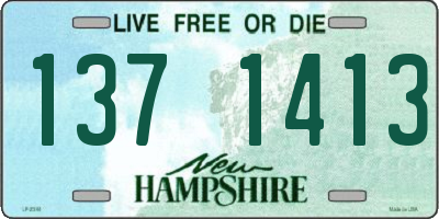 NH license plate 1371413
