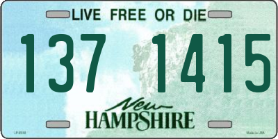 NH license plate 1371415