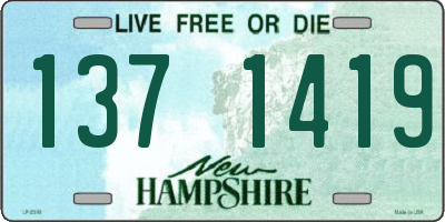 NH license plate 1371419