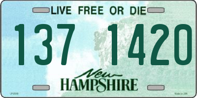 NH license plate 1371420