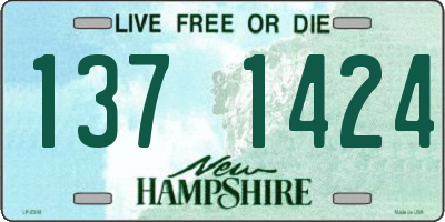 NH license plate 1371424