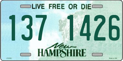NH license plate 1371426
