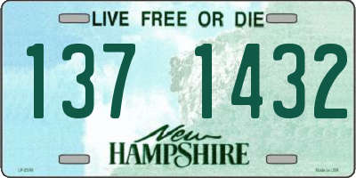 NH license plate 1371432