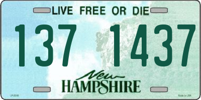 NH license plate 1371437