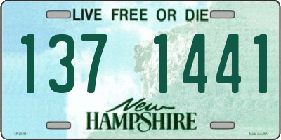 NH license plate 1371441