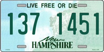 NH license plate 1371451