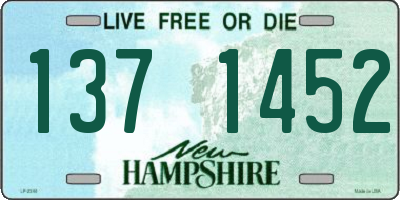 NH license plate 1371452