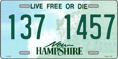 NH license plate 1371457