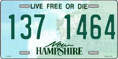 NH license plate 1371464