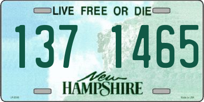 NH license plate 1371465