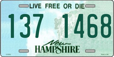NH license plate 1371468