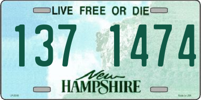 NH license plate 1371474