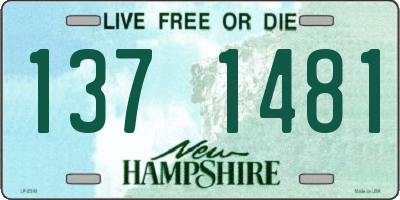 NH license plate 1371481