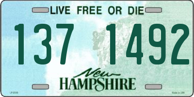 NH license plate 1371492